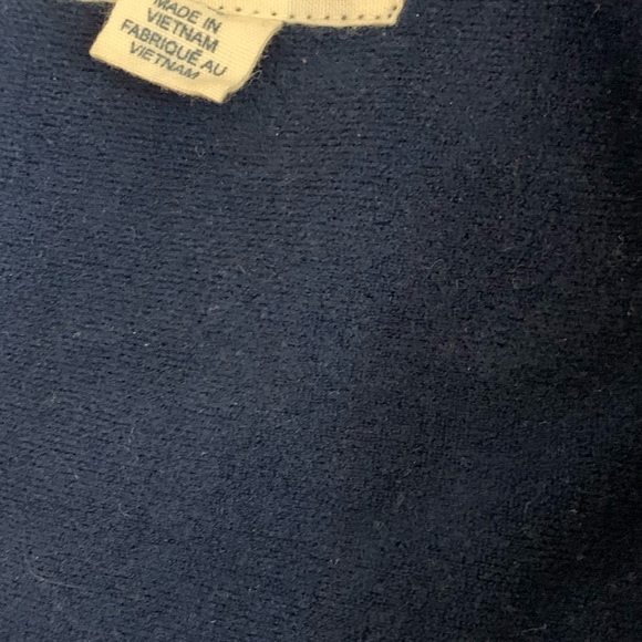 Vintage American Eagle Full Zip Track Jacket Fleece Lined Navy Gold Men’s L - Picture 6 of 8